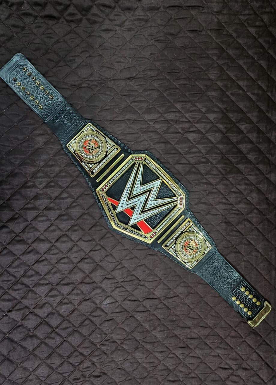WWE World Heavyweight Championship Black Adult Size Wrestling Belt