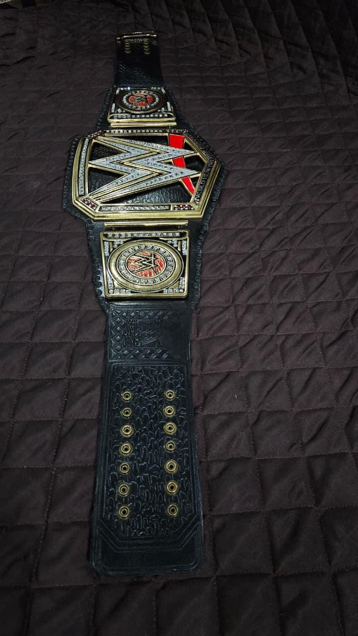 WWE World Heavyweight Championship Black Adult Size Wrestling Belt