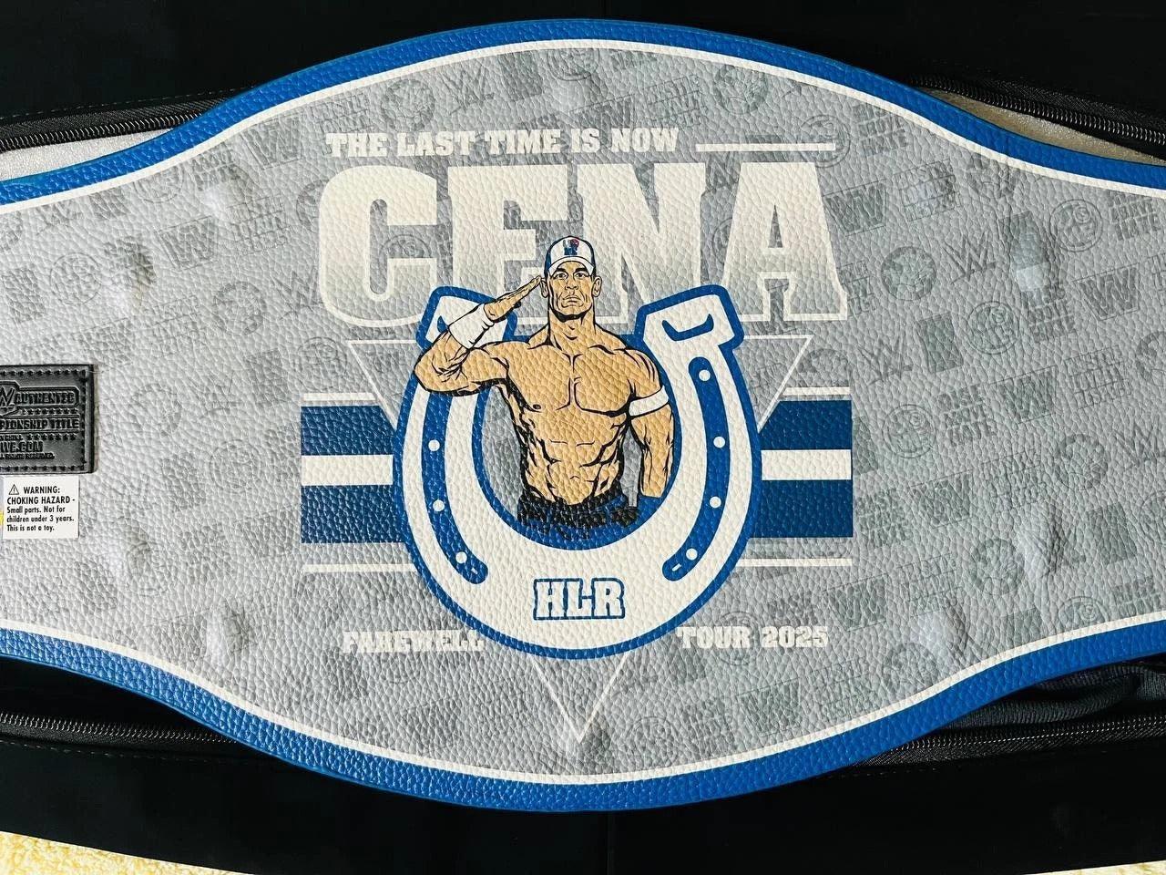 John Cena Farewell Tour 2025 Spinner Championship Replica Belt
