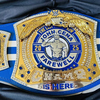 John Cena Farewell Tour 2025 Spinner Championship Replica Belt Indianapolis ( Blue Strap )