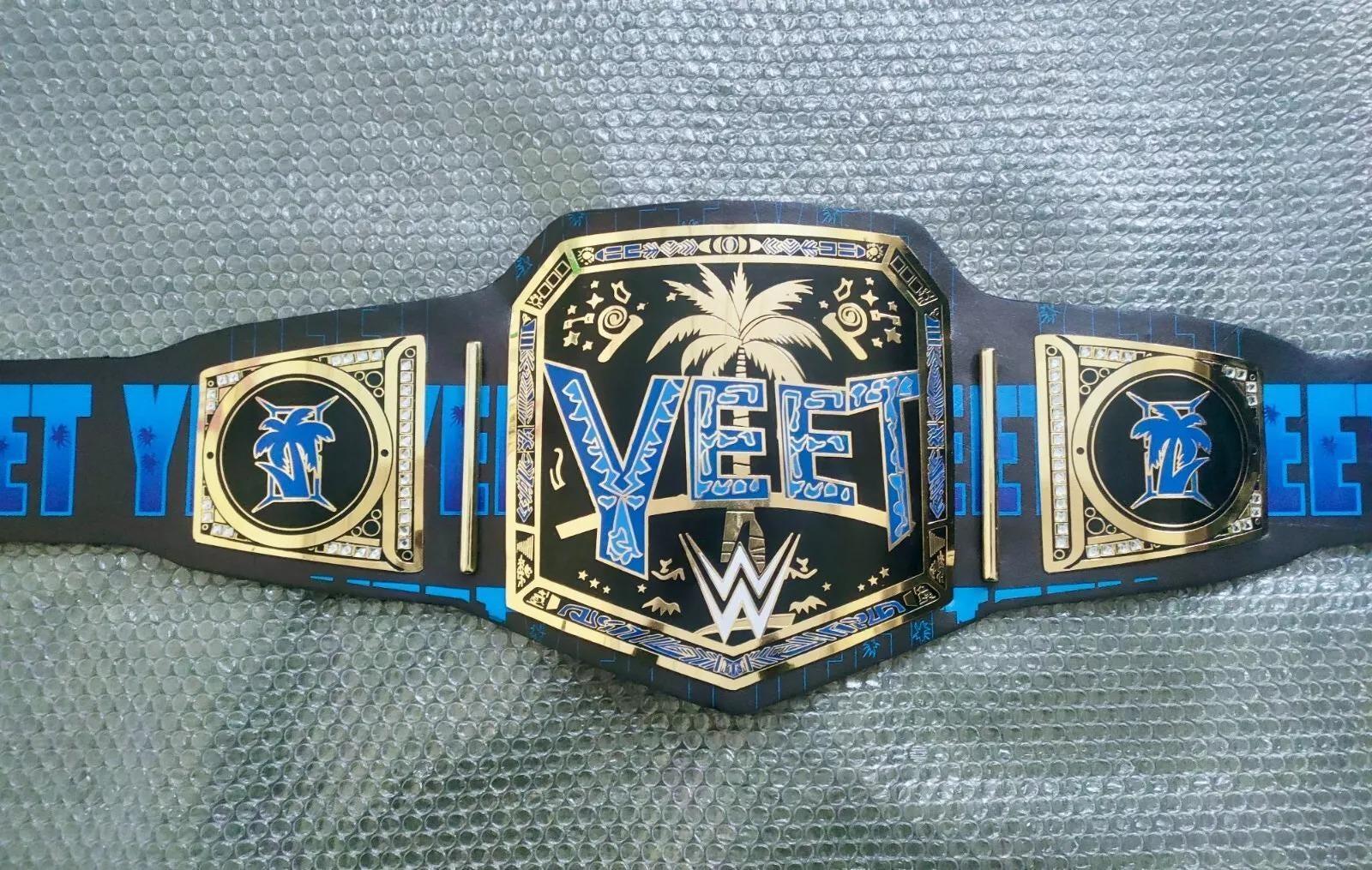 WWE YEET Heavyweight Wrestling Championship Belt