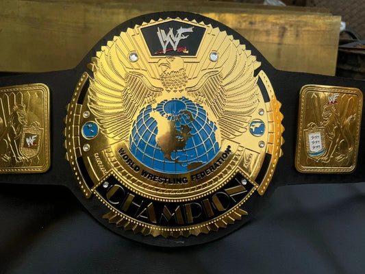 Big Eagle Attitude Era Championship Belt | 2MM/4MM Gold Brass Replica Title | Adult Size Wrestling Fan Gift | Heavyweight Belt