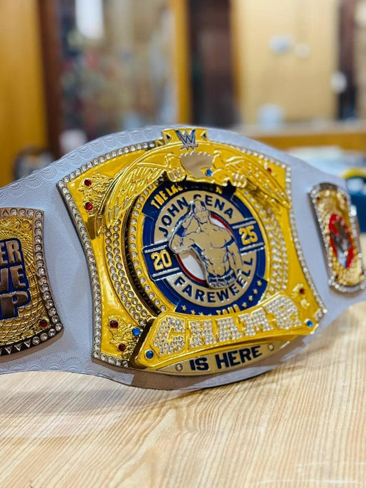 John Cena Farewell Tour 2025 Spinner Championship Replica Belt | WWE Title Belt 2mm / 4mm Brass | Los Angeles Wrestling Fan Gift