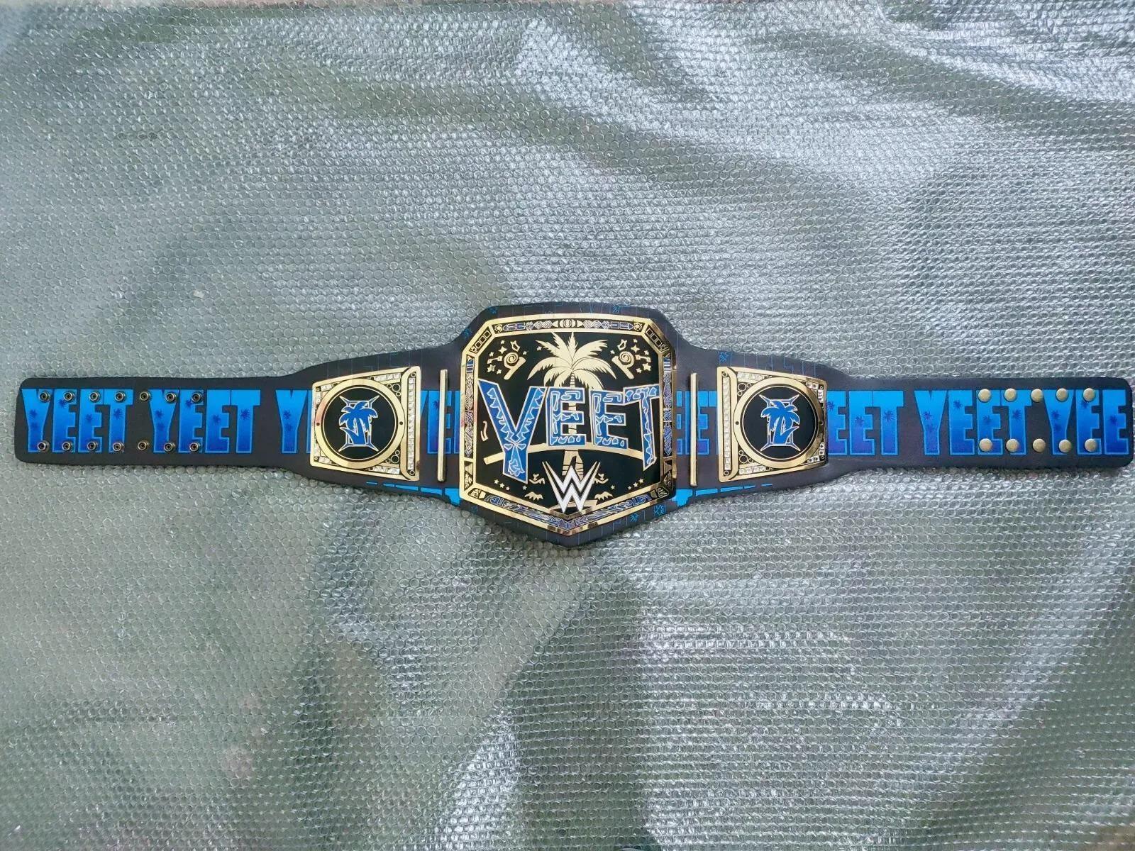 WWE YEET Heavyweight Wrestling Championship Belt