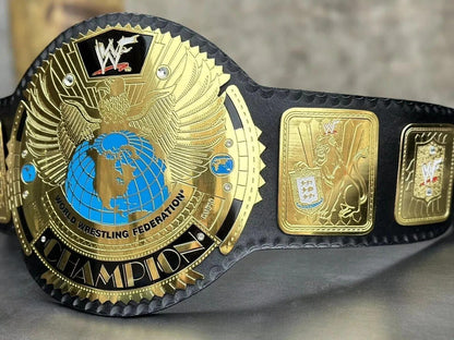 Big Eagle Attitude Era Championship Belt | 2MM/4MM Gold Brass Replica Title | Adult Size Wrestling Fan Gift | Heavyweight Belt