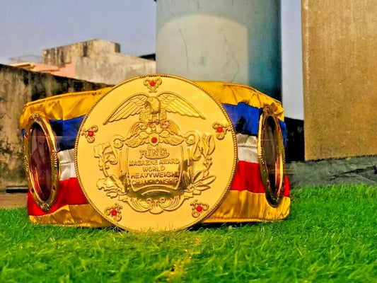 Rocky Balboa Ring Magazine Belt | World Heavyweight Boxing Champion Replica | 4MM/6MM Brass Title Belt | Gift for Rocky & Boxing Fans