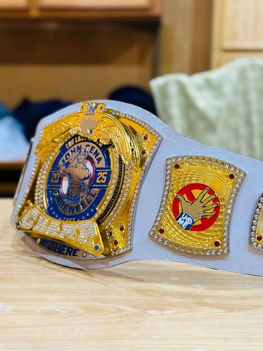 John Cena Farewell Tour 2025 Spinner Championship Replica Belt | WWE Title Belt 2mm / 4mm Brass | Los Angeles Wrestling Fan Gift