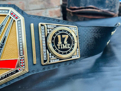 John Cena 17th times Undisputed Championship Replica Belt | 2mm / 4mm | WWE Wrestling Title | Adult Size | Universal Gift for Fans
