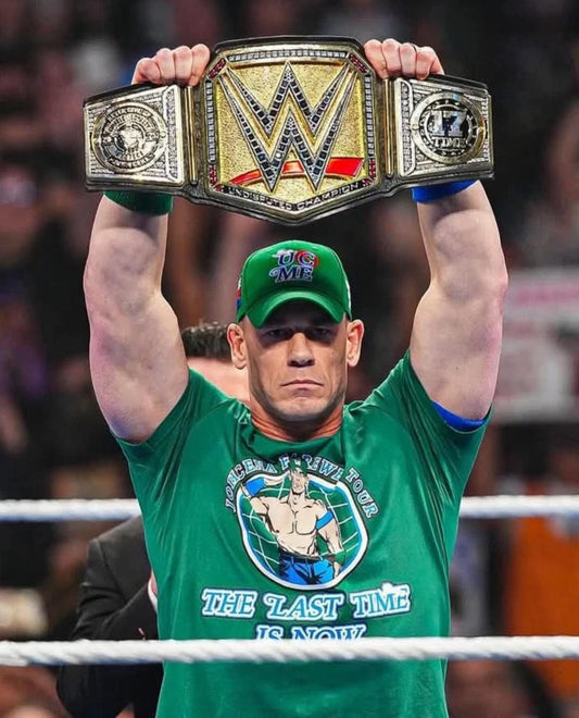John Cena 17th times Undisputed Championship Replica Belt | 2mm / 4mm | WWE Wrestling Title | Adult Size | Universal Gift for Fans