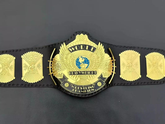 WWF Winged Eagle Championship Belt | 2MM 4MM Real Leather | Classic Wrestling Replica | Hulk Hogan Tribute | Fan Gift