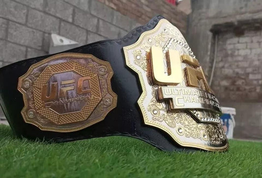 UFC Ultimate Fighting Championship replica belt title belt 2mm 4mm brass | Dual plate adult size | MMA fan gift | UFC belt display