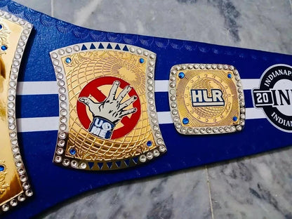 John Cena Farewell Tour 2025 Spinner Championship Replica Belt – Blue Strap | Title Belt 2mm/4mm Brass | LA Wrestling Fan Gift