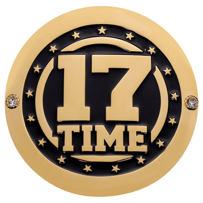 John Cena 17 times Side Plate Set | Replica Championship Plates | GOAT Farewell Tribute | Wrestling Collectible Gift | Zinc Alloy Belt Plate