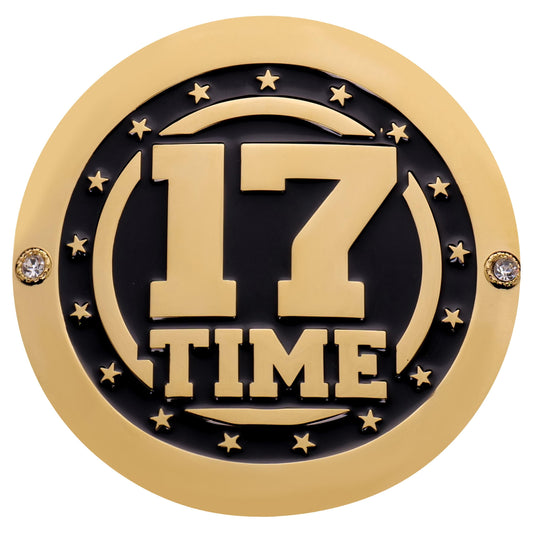 John Cena 17 times Side Plate Set | Replica Championship Plates | GOAT Farewell Tribute | Wrestling Collectible Gift | Zinc Alloy Belt Plate