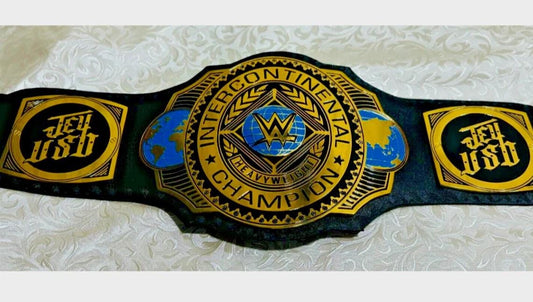 Intercontinental Wrestling Championship Replica Belt | 2MM 4mm Brass | Adult Size | New World Title Belt for Collectors