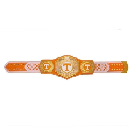 Tennessee Volunteers Legacy Championship Belt 2MM & 4MM Brass | Leather Strap | Adult Size Wrestling Title Replica | Custom Colors Available