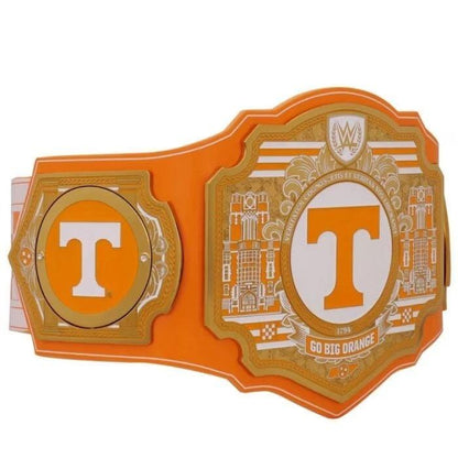 Tennessee Volunteers Legacy Championship Belt 2MM & 4MM Brass | Leather Strap | Adult Size Wrestling Title Replica | Custom Colors Available