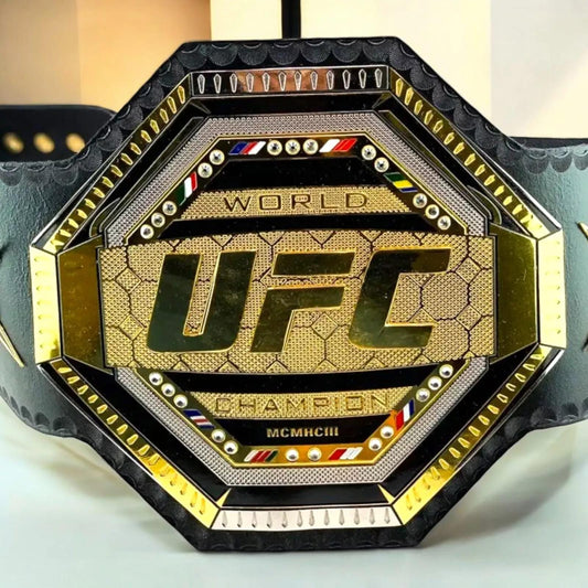 UFC Legacy Replica Championship Belt – Adult Size MMA Title | 2MM/4MM Plates | Ultimate Fighting Fan Gift | UFC Belt for Display or Cosplay