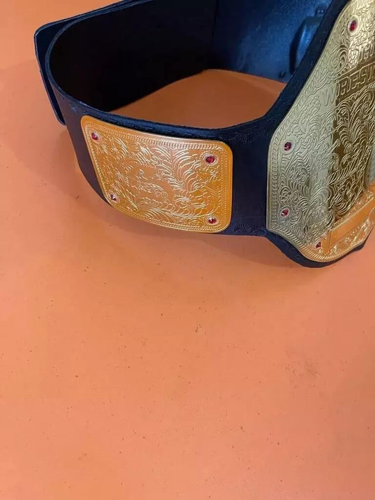 Big Gold World Heavyweight Wrestling Championship Belt –  2MM/ 4MM Adult Size Replica Title Belt | Style Collectible for Wrestling Fans