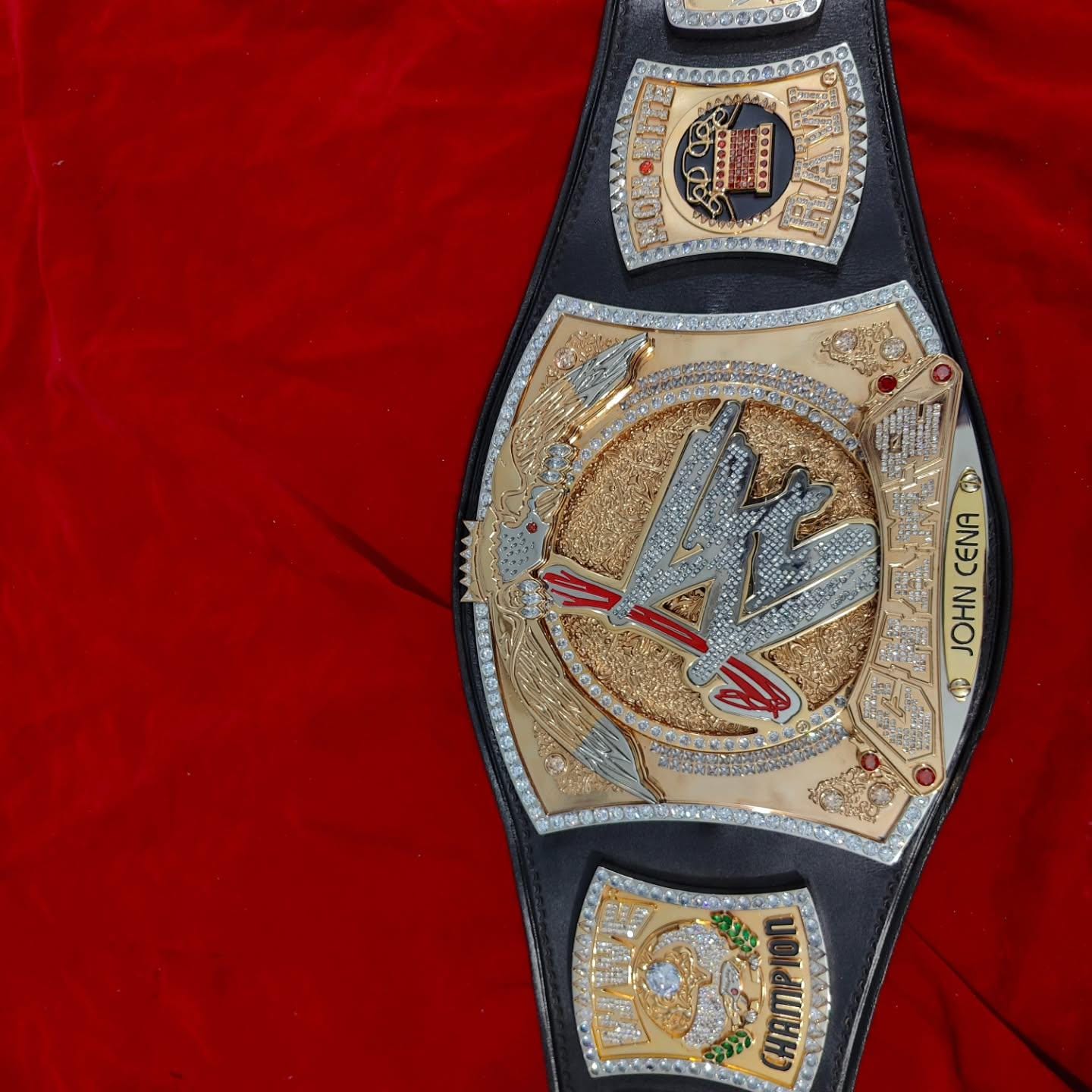 Spinner World Heavyweight Championship Belt | John Cena | 2MM 4MM Brass Replica | Wrestling Fan Gift | Spinner Title Belt for Collectors