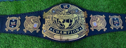 Undisputed Old World Heavyweight Championship Belt | 2MM 4MM Brass Replica Title | Wrestling Belt for Collectors | Adult Size Leather Strap