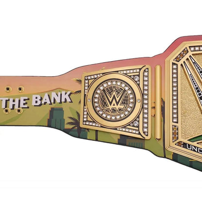 Money in the Bank 2025 Championship Belt – 2MM/4MM Brass Replica – WWE Style Adult Size – Custom Wrestling Title Belt – MITB Vegas