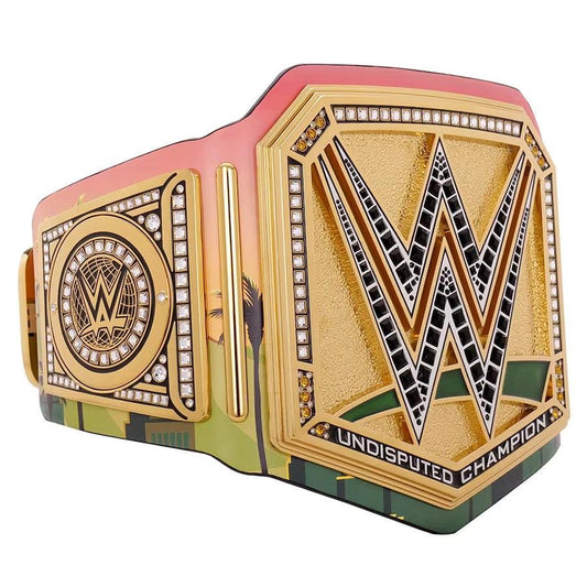 Money in the Bank 2025 Championship Belt – 2MM/4MM Brass Replica – WWE Style Adult Size – Custom Wrestling Title Belt – MITB Vegas