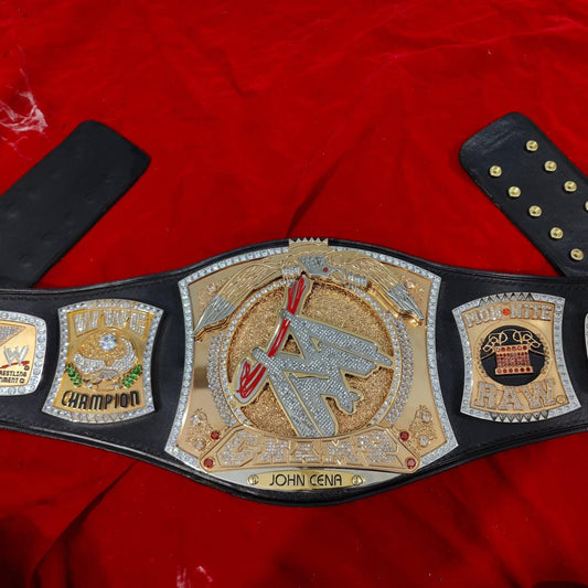 Spinner World Heavyweight Championship Belt | John Cena | 2MM 4MM Brass Replica | Wrestling Fan Gift | Spinner Title Belt for Collectors