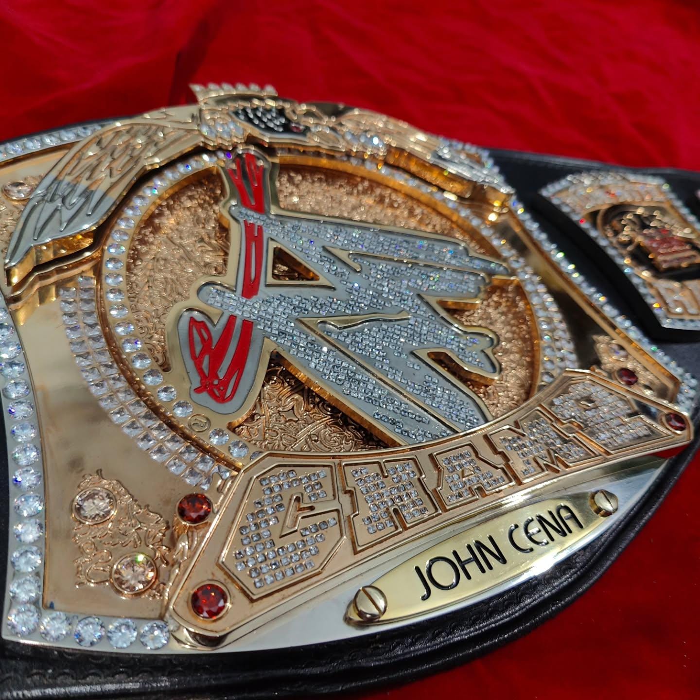 Spinner World Heavyweight Championship Belt | John Cena | 2MM 4MM Brass Replica | Wrestling Fan Gift | Spinner Title Belt for Collectors
