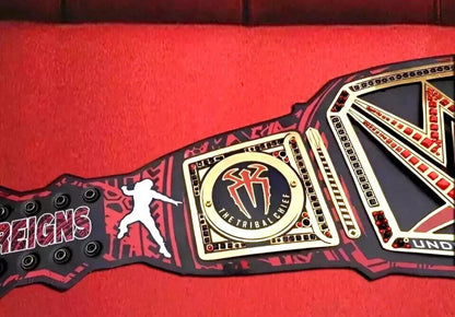 Roman Reigns 1316 Days Championship Belt | 4MM Brass Replica | Undisputed Title | Belt | Leather Strap | Adult Size | Collectors Gift