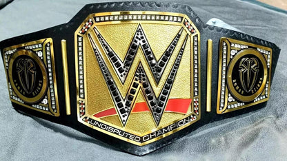 Undisputed Universal title Roman Reigns Side Plates Championship Belt | 1316 Days Tribute | 4MM/2MM Brass Replica | Adult Size | Wrestling