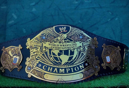 Undisputed Old World Heavyweight Championship Belt | 2MM 4MM Brass Replica Title | Wrestling Belt for Collectors | Adult Size Leather Strap