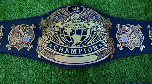 Undisputed Old World Heavyweight Championship Belt | 2MM 4MM Brass Replica Title | Wrestling Belt for Collectors | Adult Size Leather Strap
