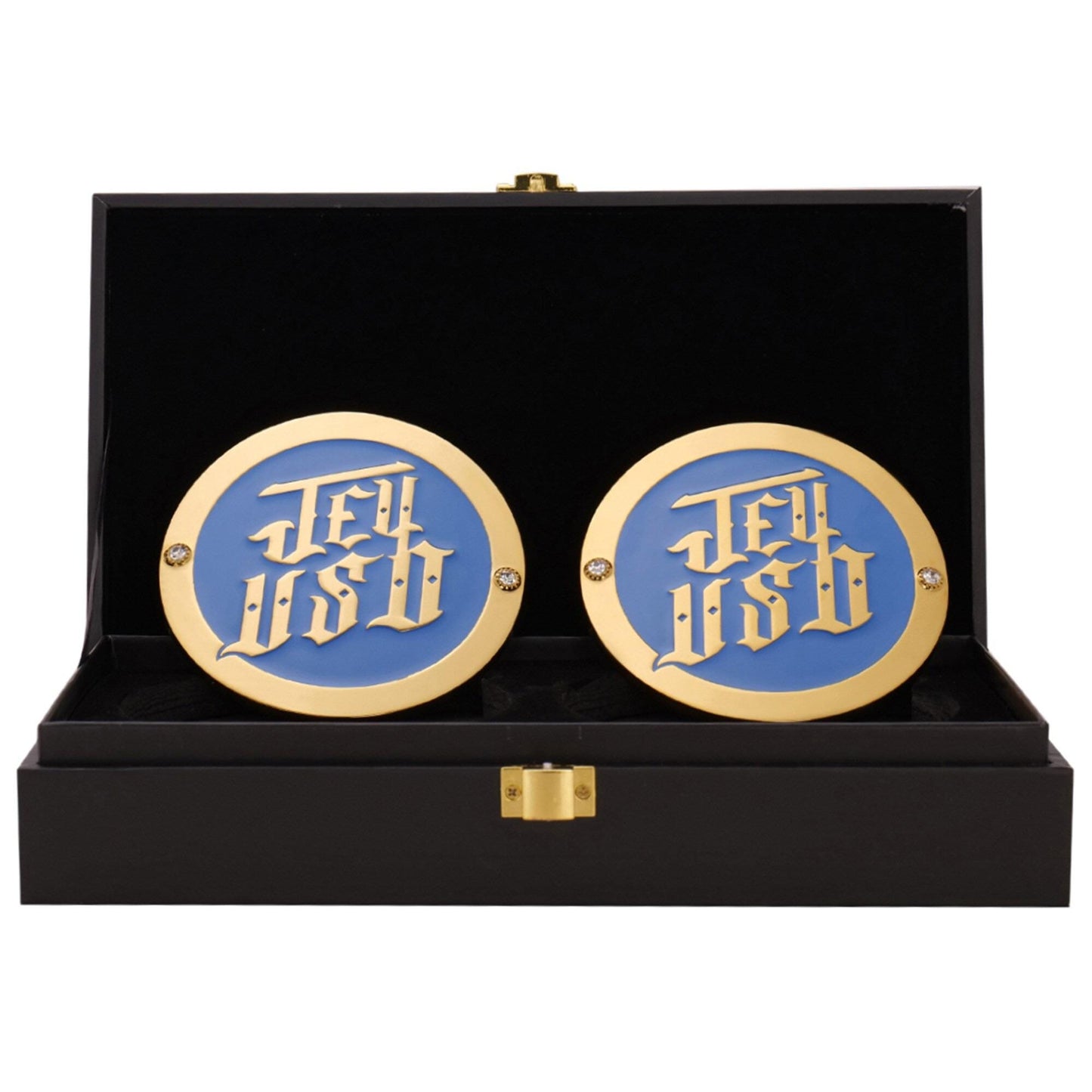 Jey Uso Side Plates |Replica Side Plate Set | Main Event Tribute | Wrestling Belt Accessory | Uso Brother Collectible