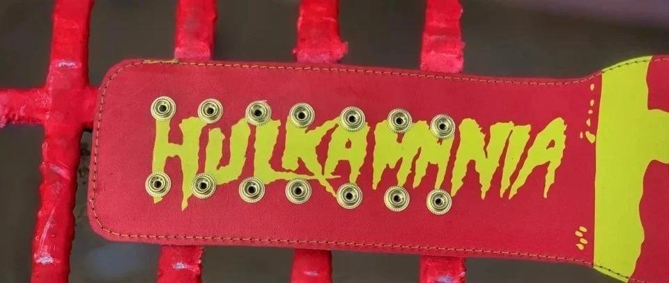 WWF Hulk Hogan Winged Eagle Championship Replica Belt