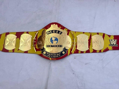 Hulk Hogan Winged Eagle Championship Replica Belt | 2mm 4mm Brass Plates | Wrestling Title Belt | Classic Fan Gift | 50&quot; Adult Size