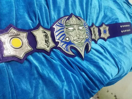 TNA Jeff Hardy Immortal Championship Belt | 2mm 4mm Zinc Plates | Chrome Leather Strap | Adult Size Replica | Wrestling Fan Gift