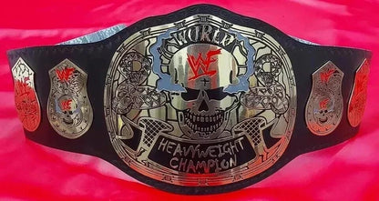 Smoking Skull Championship Replica Belt | 2mm 4mm Brass | Stone Cold Steve Austin WWF Title | Real Leather | Adult Size Wrestling Gift