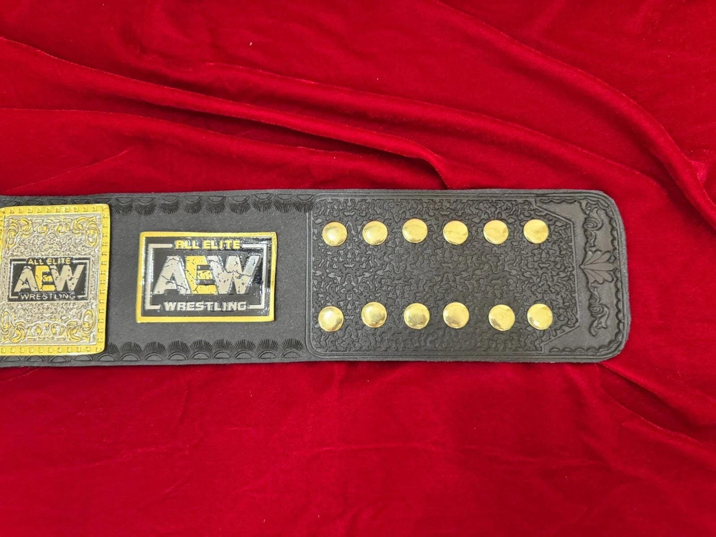 AEW TBS Women’s Championship Belt | Wrestling Replica Title | 2MM/4MM Brass Plates | Real Leather Strap | Mercedes Moné Tribute