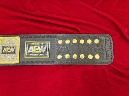 AEW TBS Women’s Championship Belt | Wrestling Replica Title | 2MM/4MM Brass Plates | Real Leather Strap | Mercedes Moné Tribute