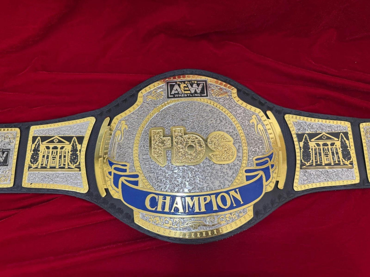 AEW TBS Women’s Championship Belt | Wrestling Replica Title | 2MM/4MM Brass Plates | Real Leather Strap | Mercedes Moné Tribute