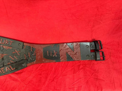 Fiend World Heavyweight Championship Belt | Bray Wyatt Custom Replica | Real Leather | Adult Size | Wrestling Gift
