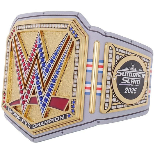 SummerSlam 2025 Undisputed Championship Belt | Replica 2MM 4MM Brass | Real Leather Strap | Adult Size Wrestling Gift