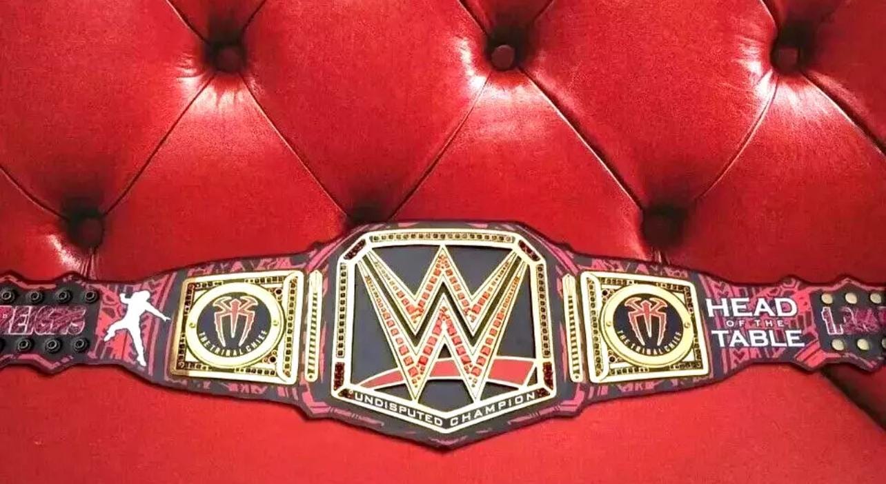 Roman Reigns 1316 Days Championship Belt | 4MM Brass Replica | Undisputed Title | Belt | Leather Strap | Adult Size | Collectors Gift