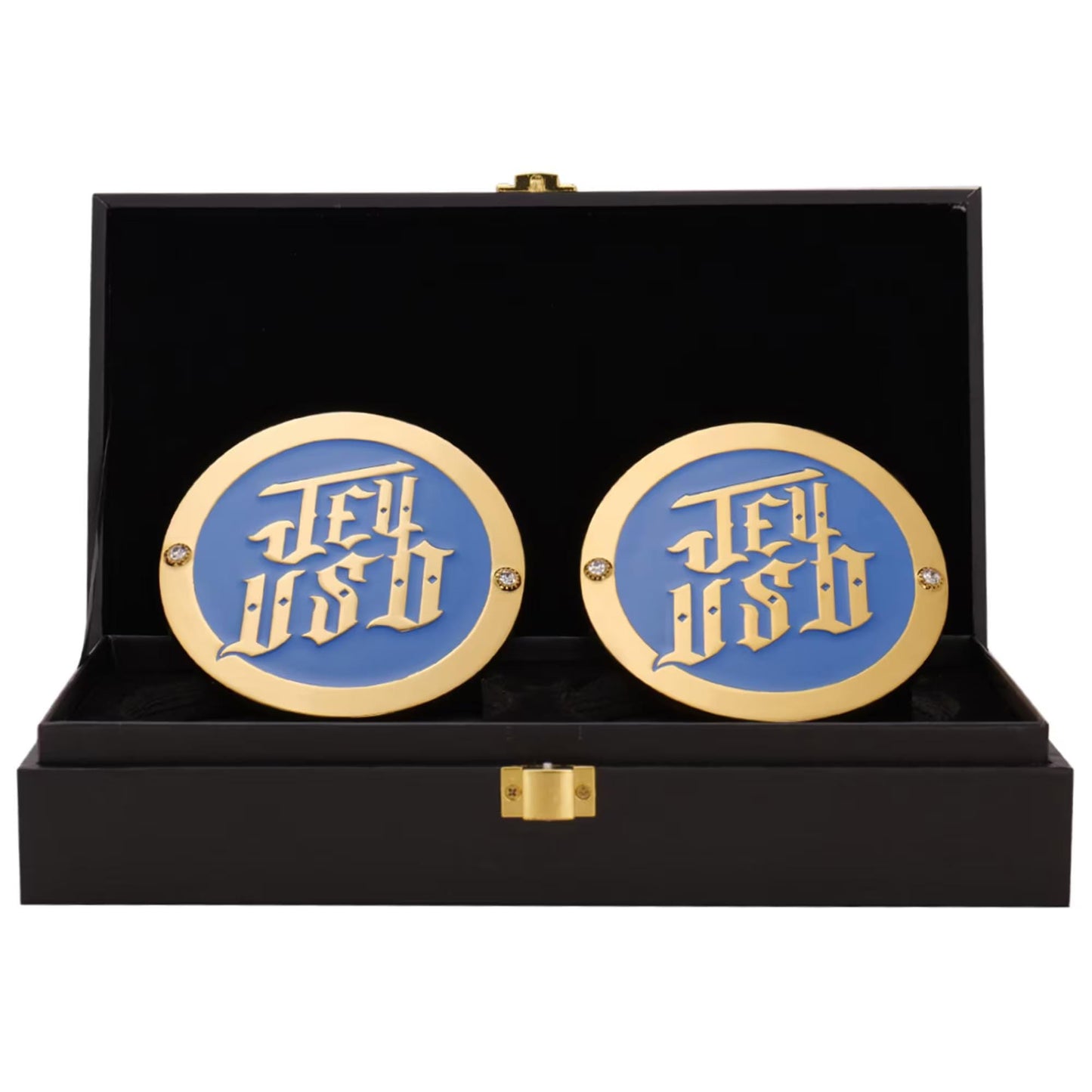 Jey Uso Side Plates |Replica Side Plate Set | Main Event Tribute | Wrestling Belt Accessory | Uso Brother Collectible