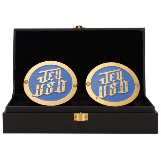Jey Uso Side Plates |Replica Side Plate Set | Main Event Tribute | Wrestling Belt Accessory | Uso Brother Collectible