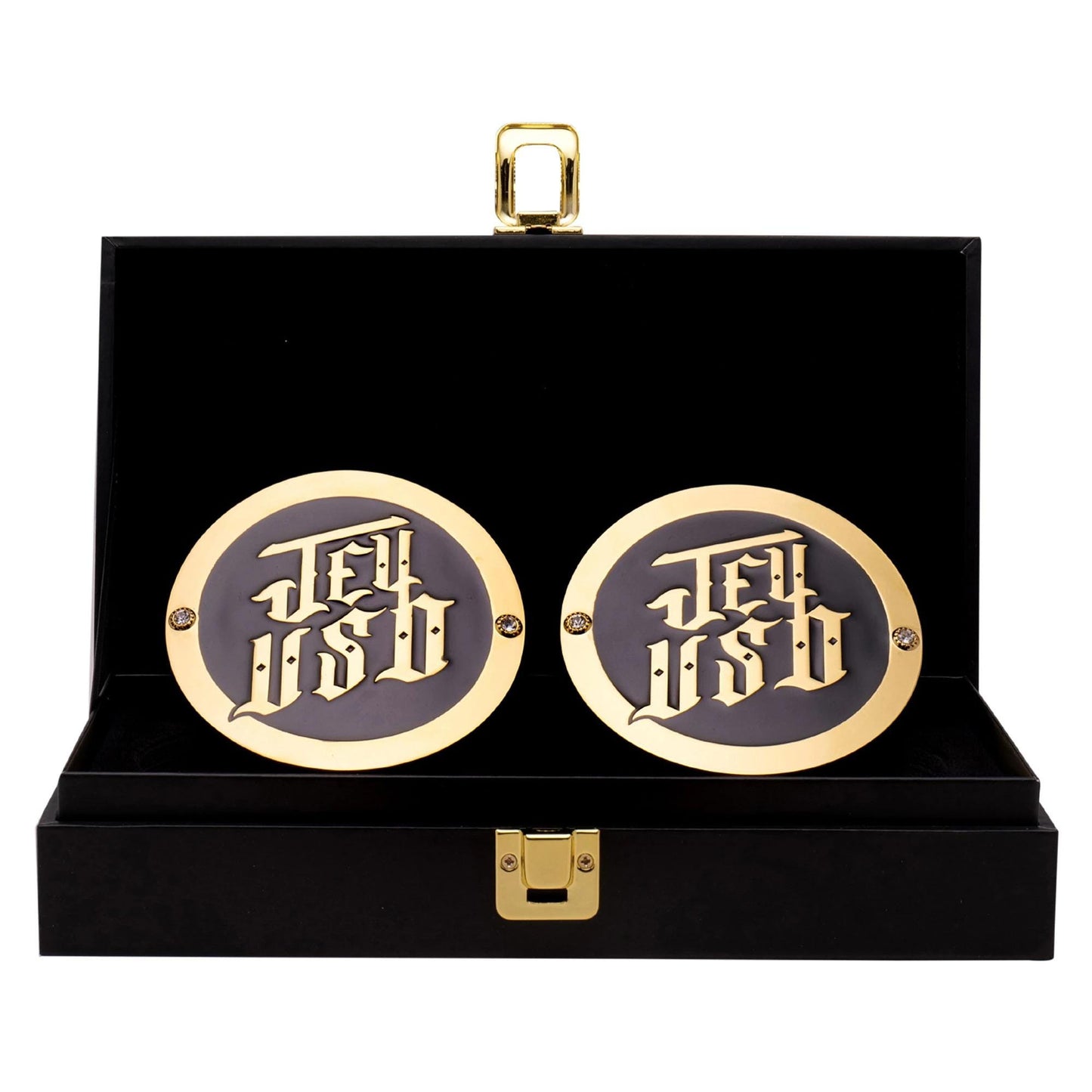 Jey Uso Side Plates |Replica Side Plate Set | Main Event Tribute | Wrestling Belt Accessory | Uso Brother Collectible