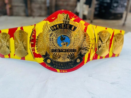 Hulk Hogan Winged Eagle Championship Replica Belt | 2mm 4mm Brass Plates | Wrestling Title Belt | Classic Fan Gift | 50&quot; Adult Size