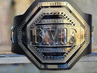 UFC BMF Championship Replica Belt | 2mm 4mm Brass Plates | Brock Lesnar Inspired MMA Title | Adult Size | Real Leather Fan Gift Belt