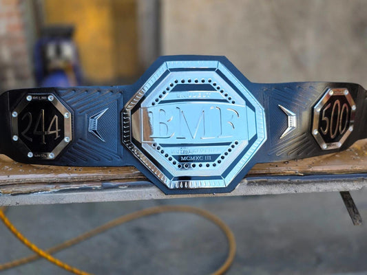 UFC BMF Championship Replica Belt | 2mm 4mm Brass Plates | Brock Lesnar Inspired MMA Title | Adult Size | Real Leather Fan Gift Belt